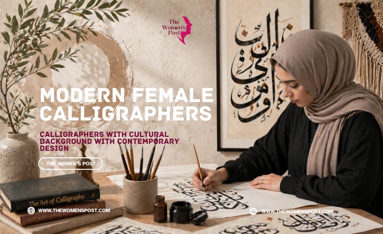 Modern Female Calligraphers: Calligraphers With Cultural Background That Integrate It with Contemporary Design